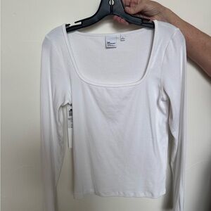 White Long Sleeve Top